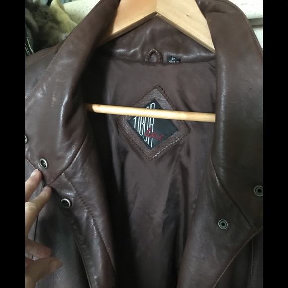 Vintage Genuine Leather Coat - Picture 3 of 7